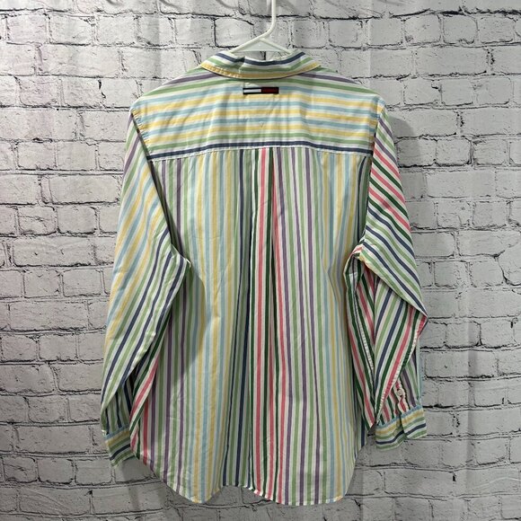 LADIES Tommy Hilfiger cotton long sleeved shirt Size 14 - Picture 2 of 3